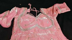 Stunning Pink Embroidered Ethnic Gown
