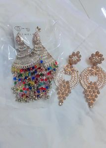 Stunning Jhumka & Drop Earrings Set
