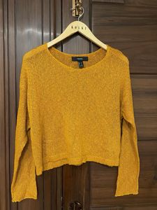 Forever 21 Mustard Yellow Knit Sweater