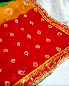 Vibrant Bandhani Saree