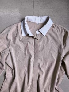 Beige Collared Shirt
