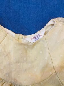 Pale Yellow Polka Dot Dress