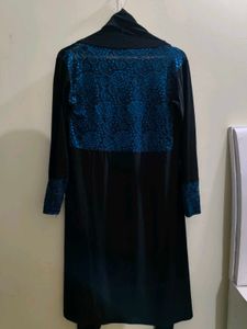 Elegant Black Shrug with Lace Details