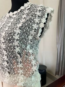 Sheer Floral Lace Top