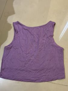 Lavender Cropped Tank Top