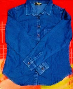 Denim Shirt - Women's Top