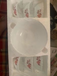 Floral Printed Bowl &amp; Cup Set