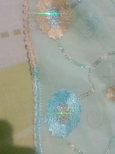 Sea Blue Coloured Dupatta For Women