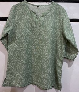 Green Floral Print Co ord Set