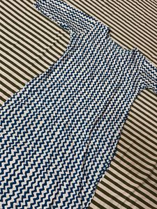 Blue Zigzag Print Kurta