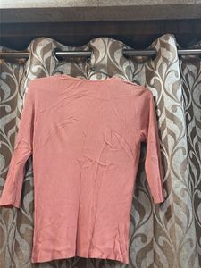 Chic Ribbed V-Neck Top