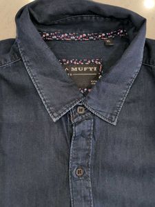 Men's Light Denim Short Sleeves Shirt
