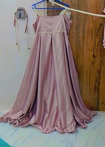 full flare heavy party wear gown