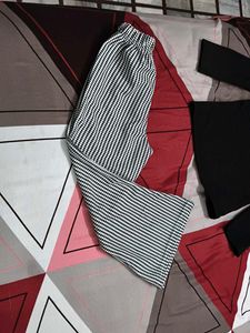 Flared Houndstooth Pants