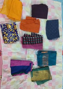Assorted Indian blouse Materials pack of 9