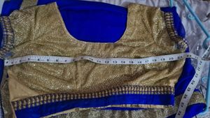 Chiffon Royal blue saree