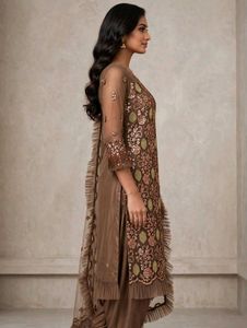 Embellished Kurta Set with Dupatta