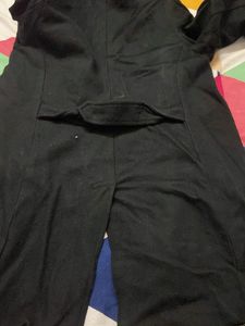 Classic Black Double-Breasted Coat