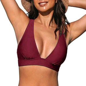 Stylish Maroon Bikini Top