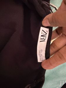 Black Wrap Tie-Up Crop Top