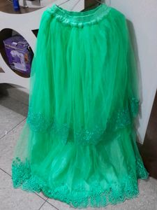 Green Lehnga/ Gown