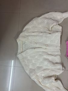 Cute Knit Cardigan &amp; Sweater Set( never used)
