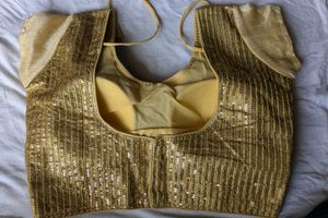 Sparkling Gold Sequin Blouse