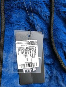 Free delivery on Mrp Cozy Blue Faux Fur Hoodie