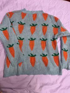 Cute Carrot Knit Sweater