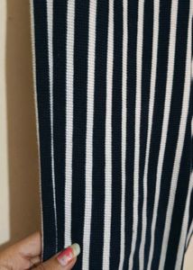 Striped Black &amp; White Pants