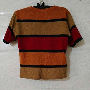Striped Knit Top