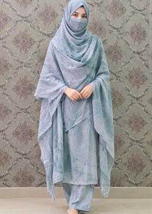 Stylish Grey Tie-Dye Dupatta of 1