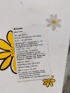 Mixsoon Daisy Toner