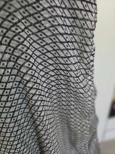 Chic Black &amp; White Patterned Dress