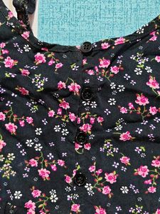 Korean Floral Mini Dress