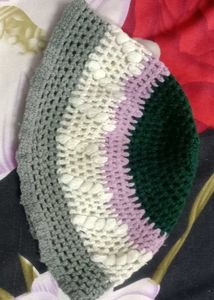 Boho Crochet Knit cap