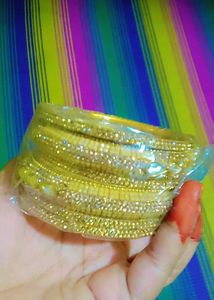 Golden Bridal Kangan - Set of 2