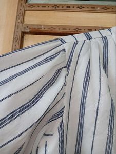 Recap Women's Striped Tie Neck Top || Size L
