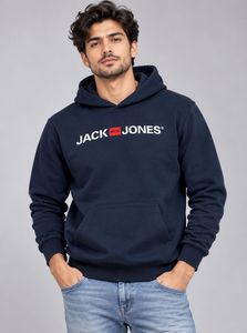 Jack & Jones Navy Blue Hoodie