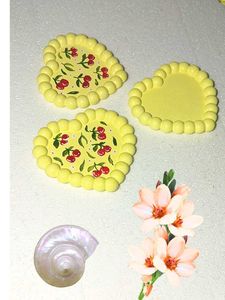 Cute Cherry Heart Trinket Dish