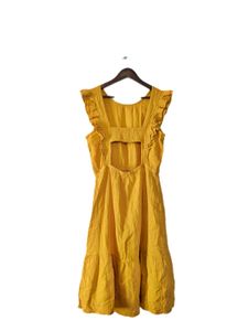 Yellow Tiered Midi Dress