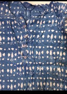 Blue Printed Kurta