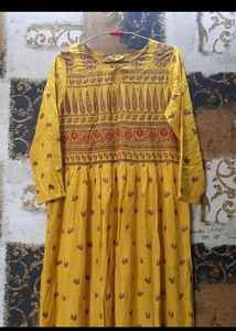 Global desi floor length maxi dress only wear once( see the l0ook after wearing in images) order and get freebie now