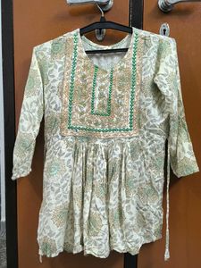 Embroidered Cotton Kurta