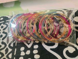 Colorful Beaded Bangles Set