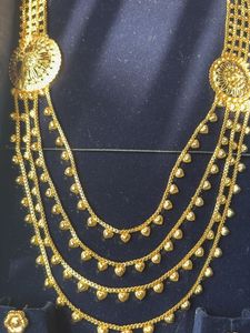 Exquisite Gold Necklace and Earring Set (Lohori)