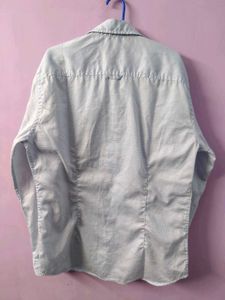 Mango blue Button-Down Shirt