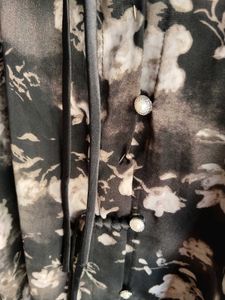 Floral Print Collared Button-Up Shirt
