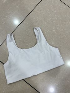 White Sports Bra Top