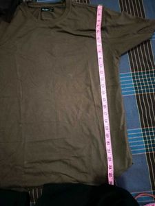 Men's Solid Olive Green T-Shirt